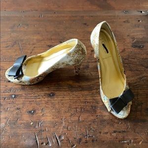 JCrew peep toe heels